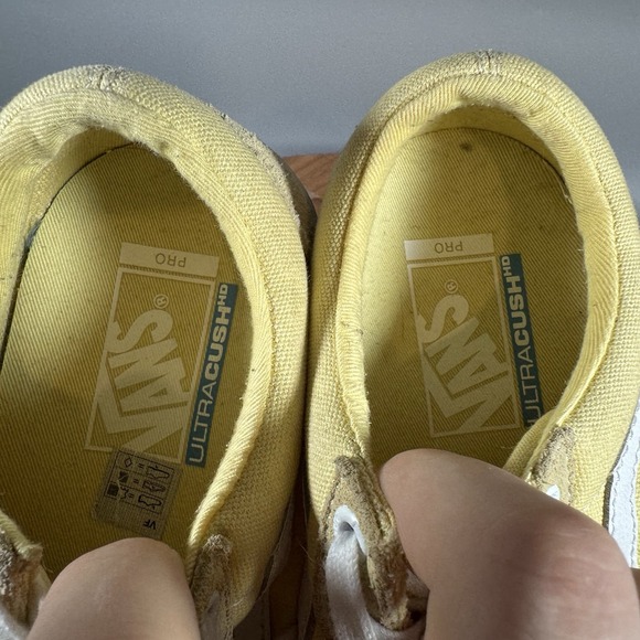 Vans Off The Wall Classic Old Skool Pro Casual Shoes Yellow Women's 7 - Picture 7 of 8